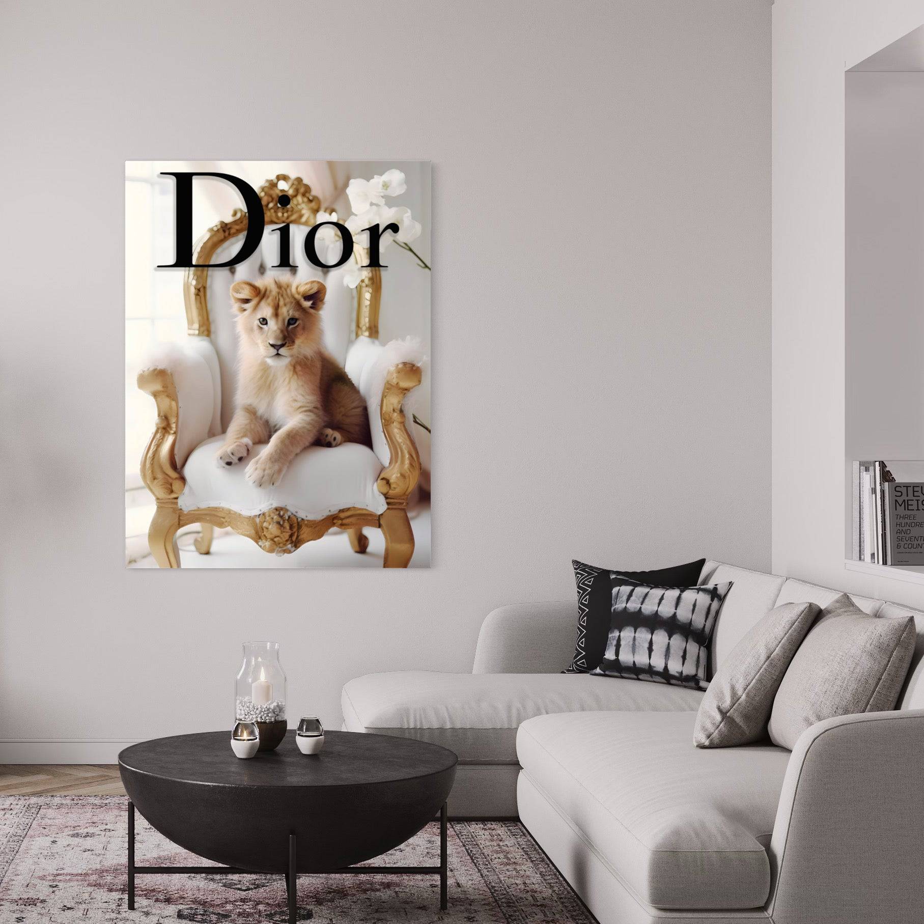 Regal Majesty - Tableau Luxe Dior Lion