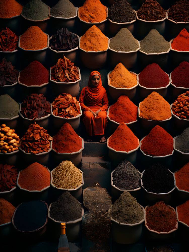 Tableau Photographie Spice Market Serenity - Décoration Murale Design