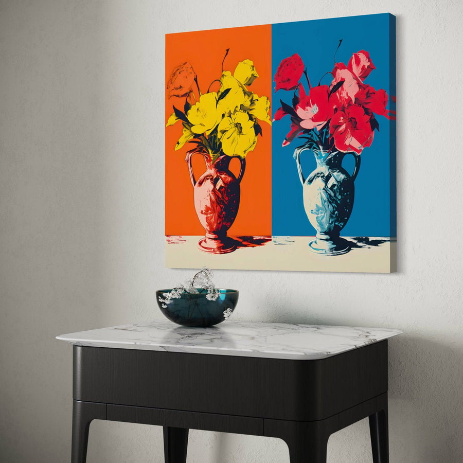 Pop Art Fleurs - Sophisticated Wall Decoration | Art Moderne