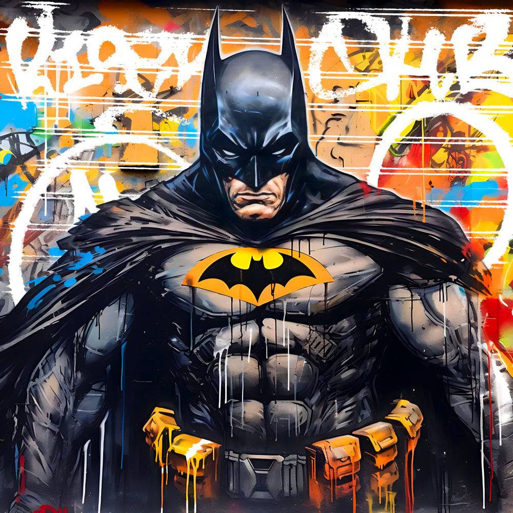 Tableau Batman - Pop Art - Super Héros - Déco - Fabulartz.fr 