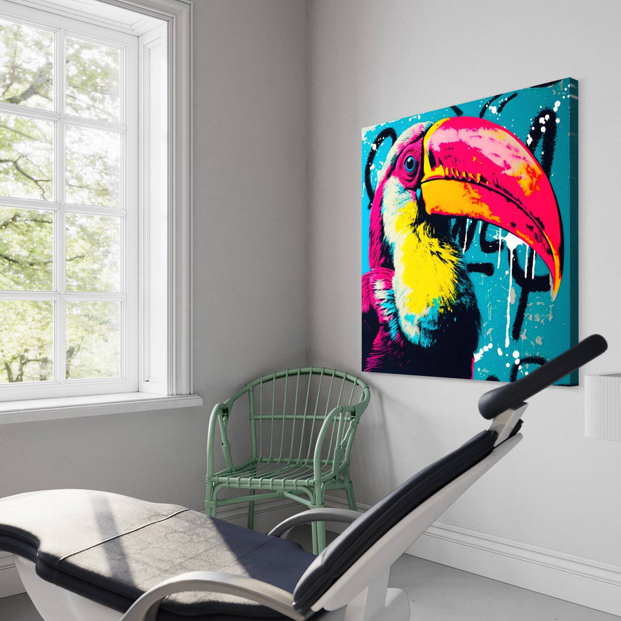 Tableau Toucan Coloré - Modern wall frame