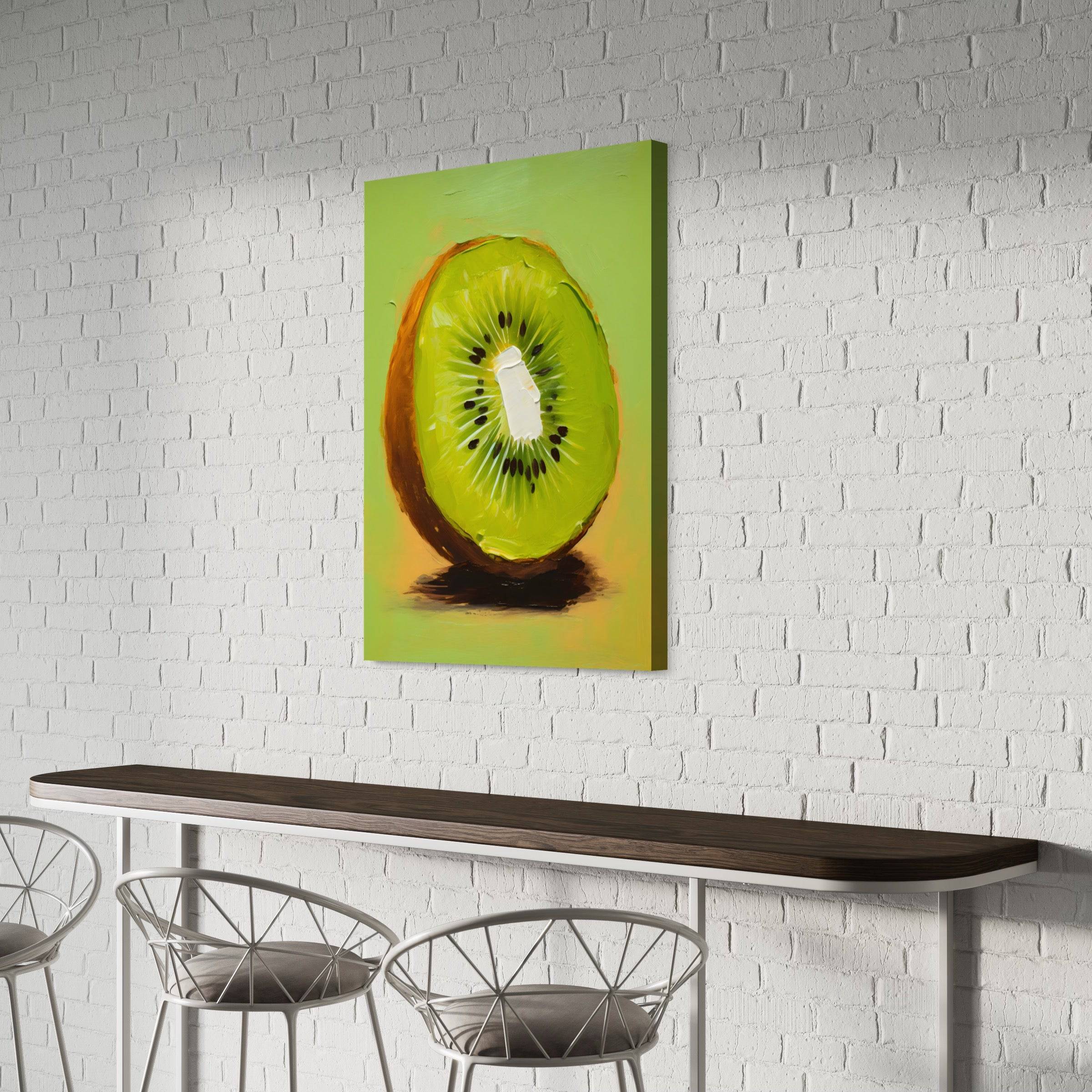 Tableau Cuisine Design - Kiwi en Lumière - Fabulartz.fr 