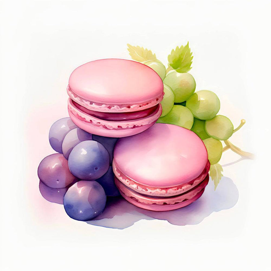 Tableau Cuisine "Macarons Douceur" - Décoration Murale Élégante