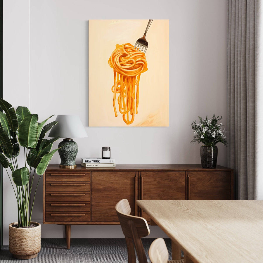 Tableau Cuisine "Spaghetti" - Décoration Murale Tendance