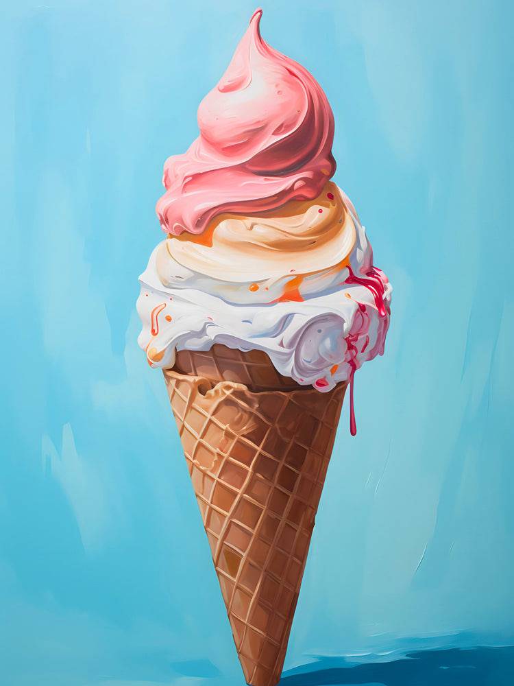 Tableau Cuisine "Glace Italienne" - Décoration Murale Moderne