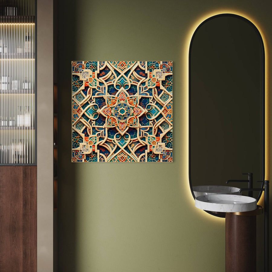 Motivi arabescati - Elegante decorazione murale