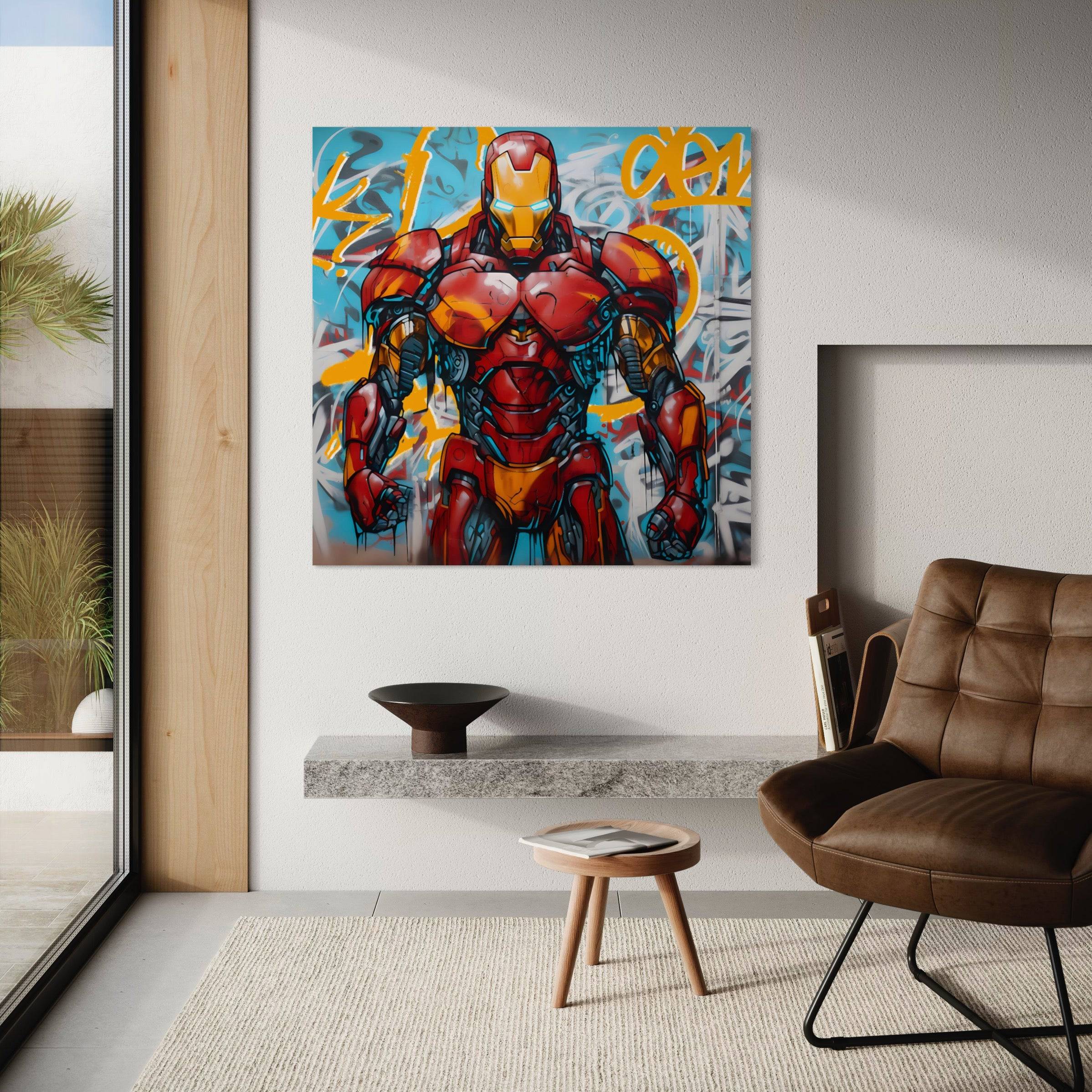 Tableau Design Iron Man - Marvel - Décoration Murale - Fabulartz.fr 