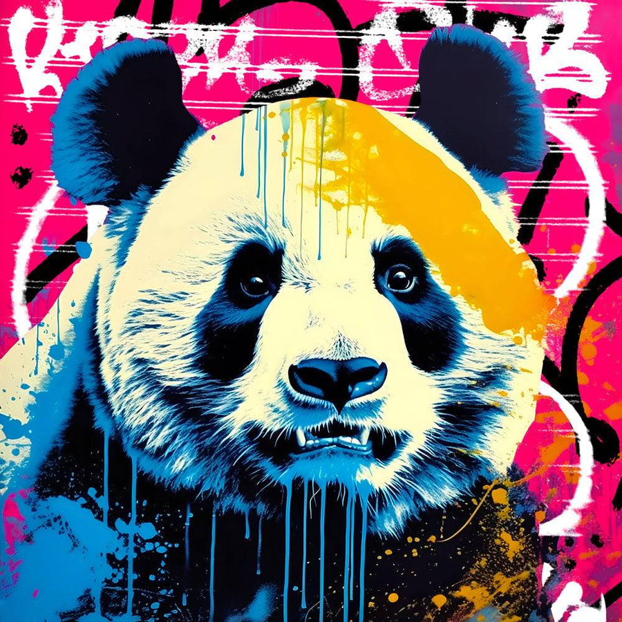 Panda animal painting - Décoration Murale Design