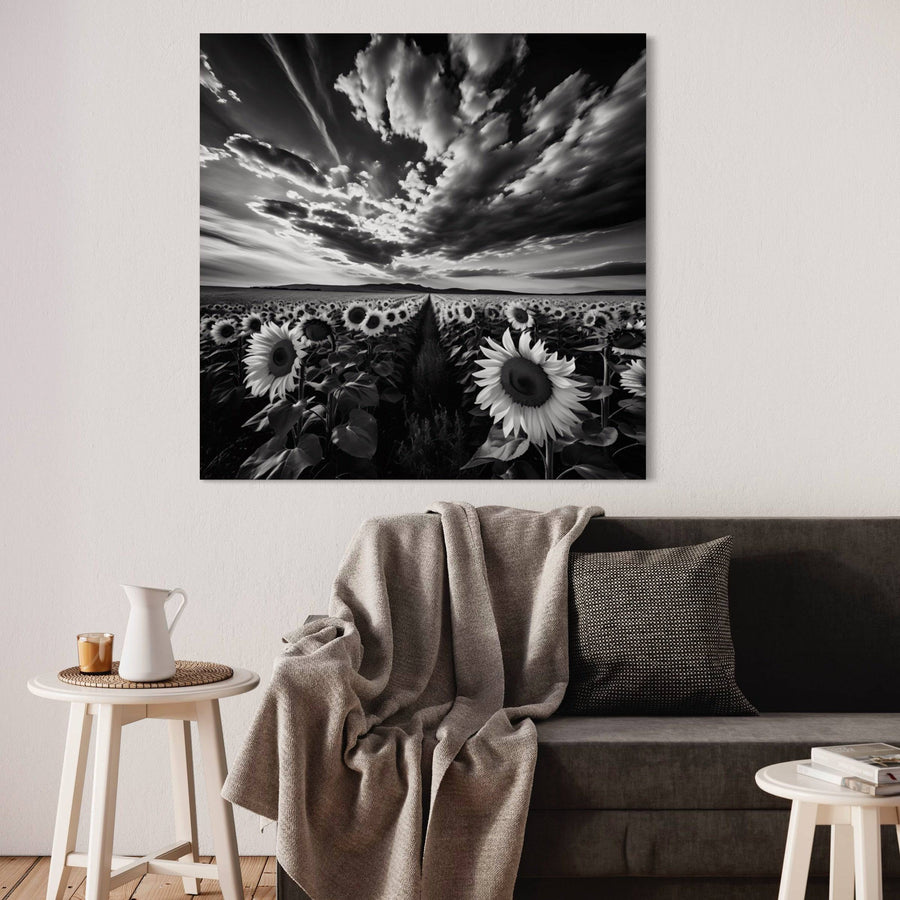 Immagine spagnola Campi di girasoli - Decorazione murale tonificante