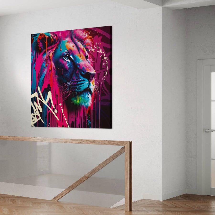 Lion Pop Art - Decorazione da parete moderna
