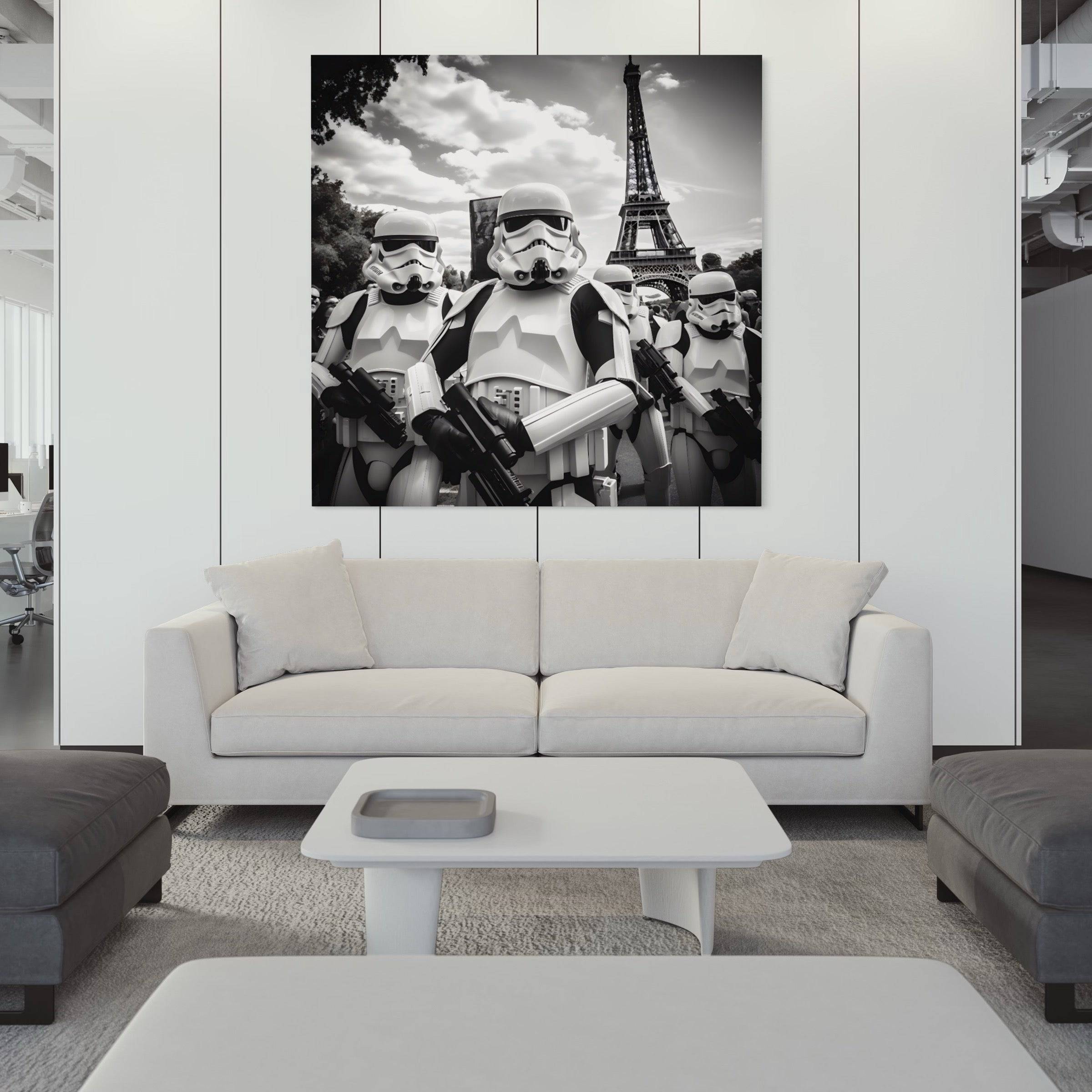 Tableau Noir et Blanc - Stormtroopers - Star Wars - Cadre Déco - Fabulartz.fr 