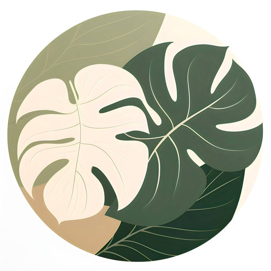 Scandinavian painting Aurore Botanique - Nordic wall decoration