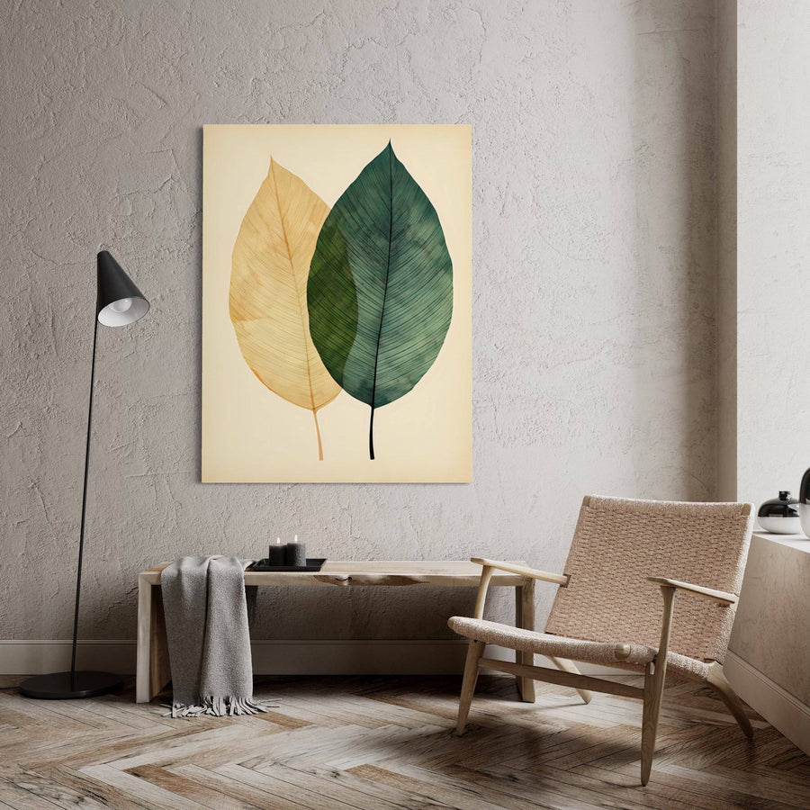 Tableau scandinave Éclats Végétaux - Décoration murale moderne