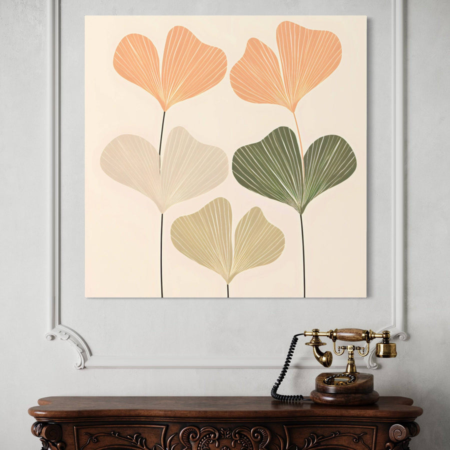 Quadro scandinavo Essenza floreale - Decorazione murale poetica
