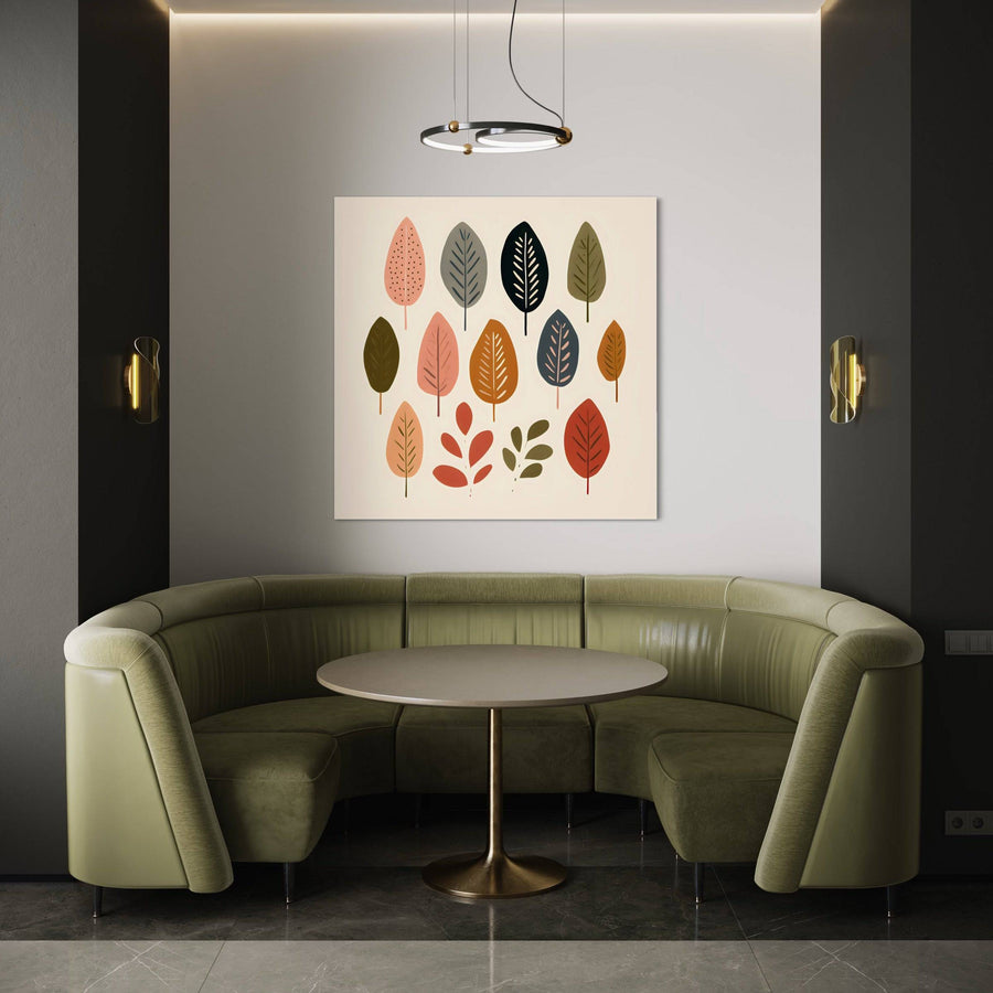 Scandinavian painting Palette d'Automne - Warm wall decoration