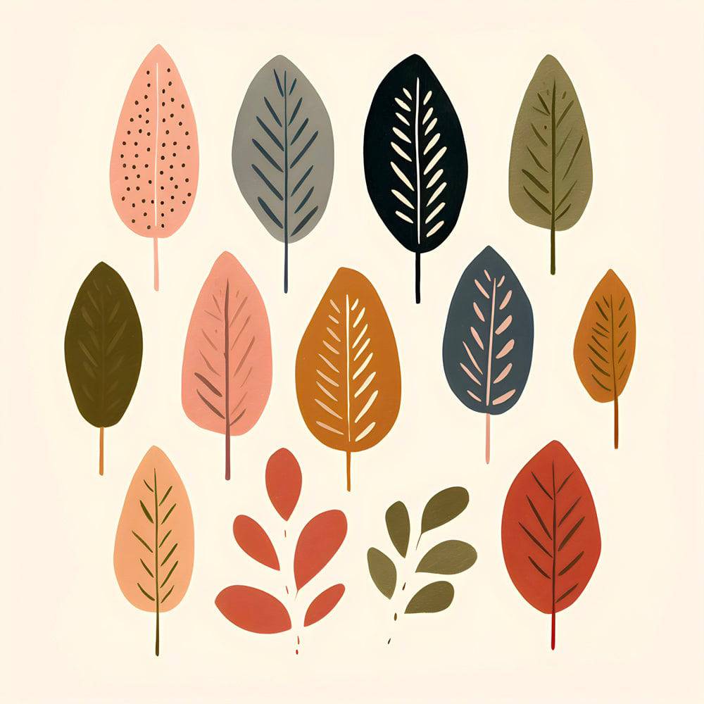 Tableau scandinave style nordique - Palette d'Automne - Fabulartz.fr 