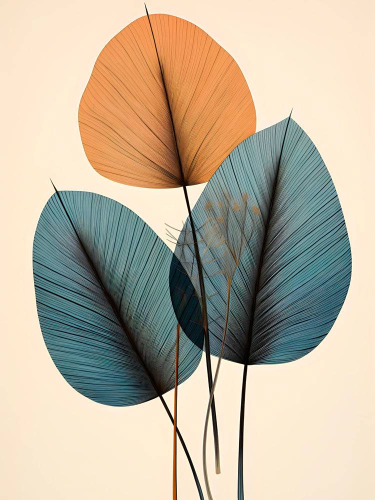 Scandinavian painting Symphonie en Feuilles - Artistic wall decoration