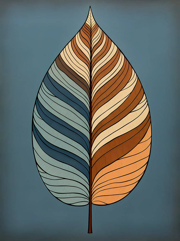 Scandinavian painting Vibrance Terrestre - Dynamic wall decoration