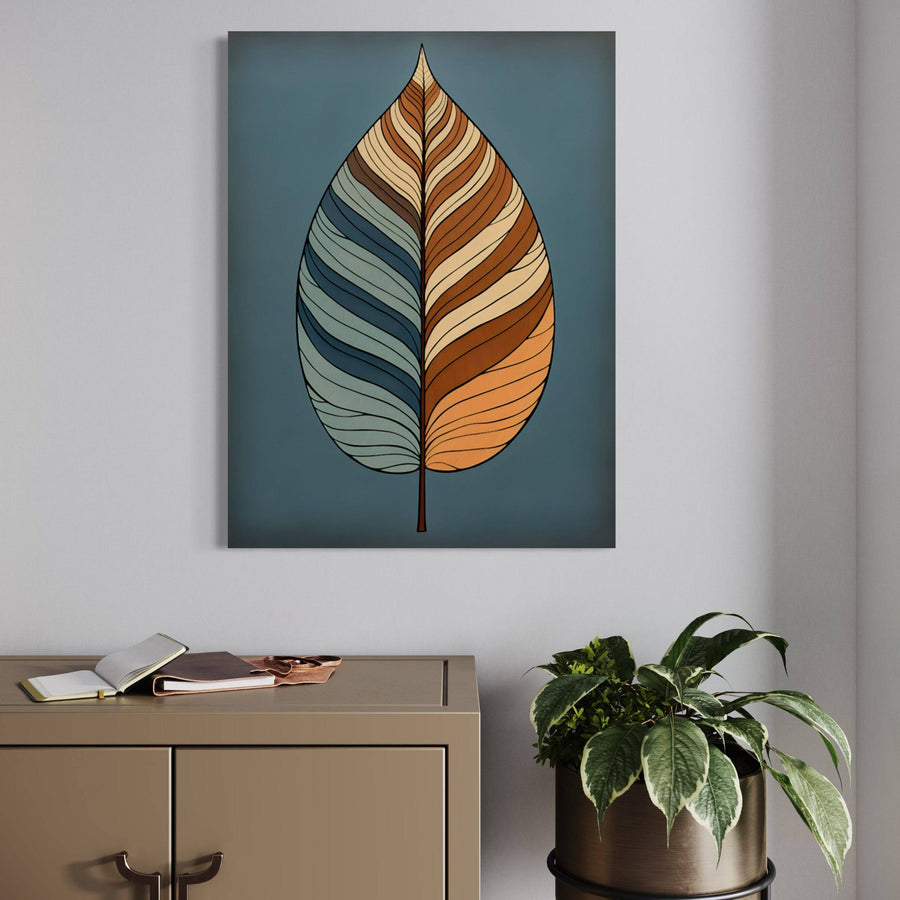 Scandinavian painting Vibrance Terrestre - Dynamic wall decoration