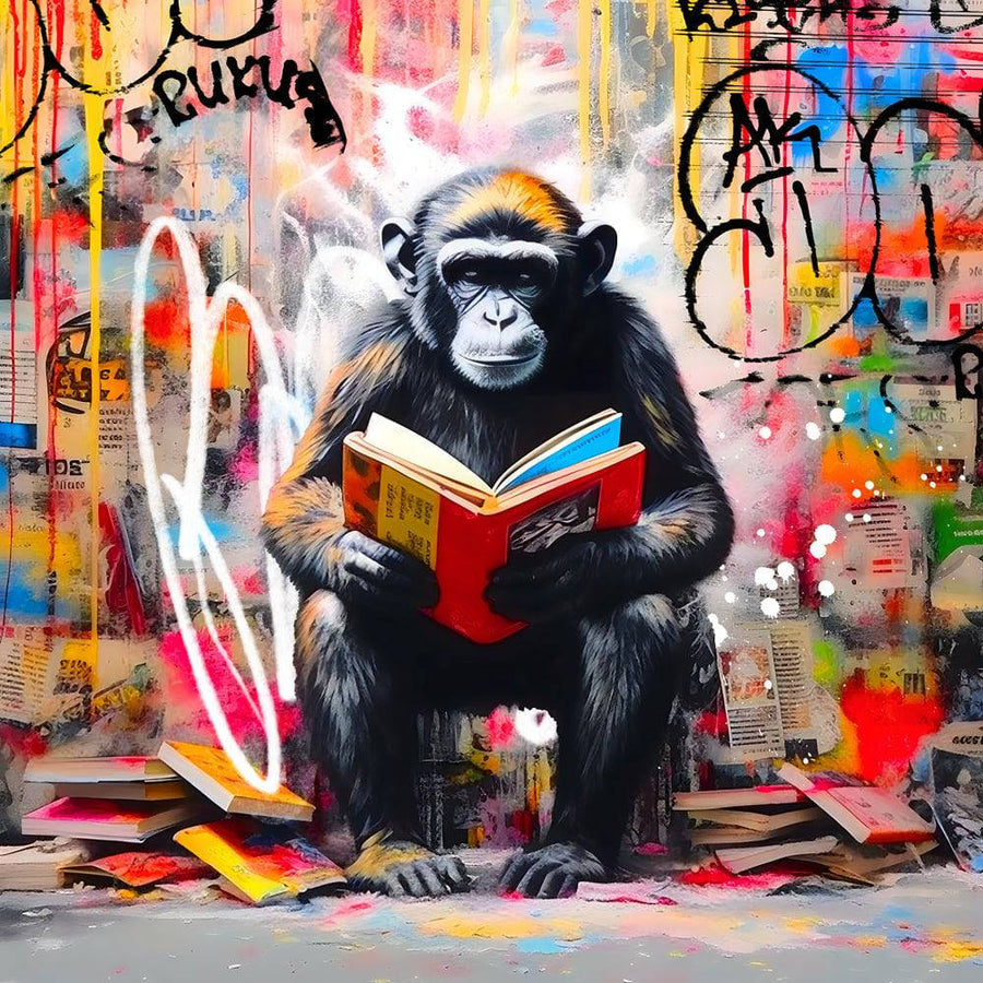 Pop Art Monkey - Modern wall decor