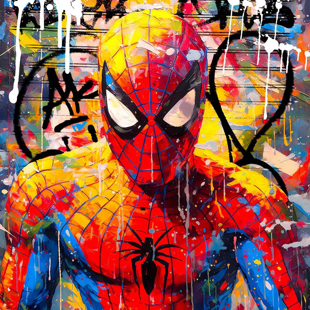 Tableau Spiderman - Deco - Marvel - L'Araignée Colorée - Fabulartz.fr 