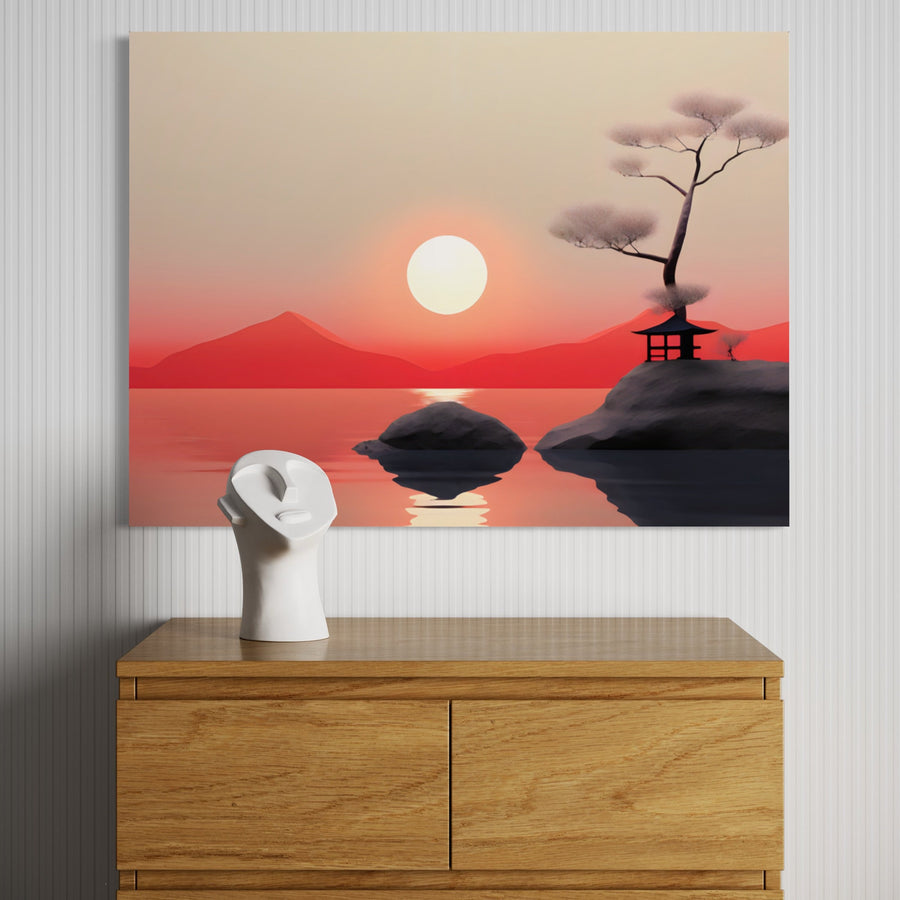 Tableau Zen Ambiance Feng Shui - Décoration Murale Paisible