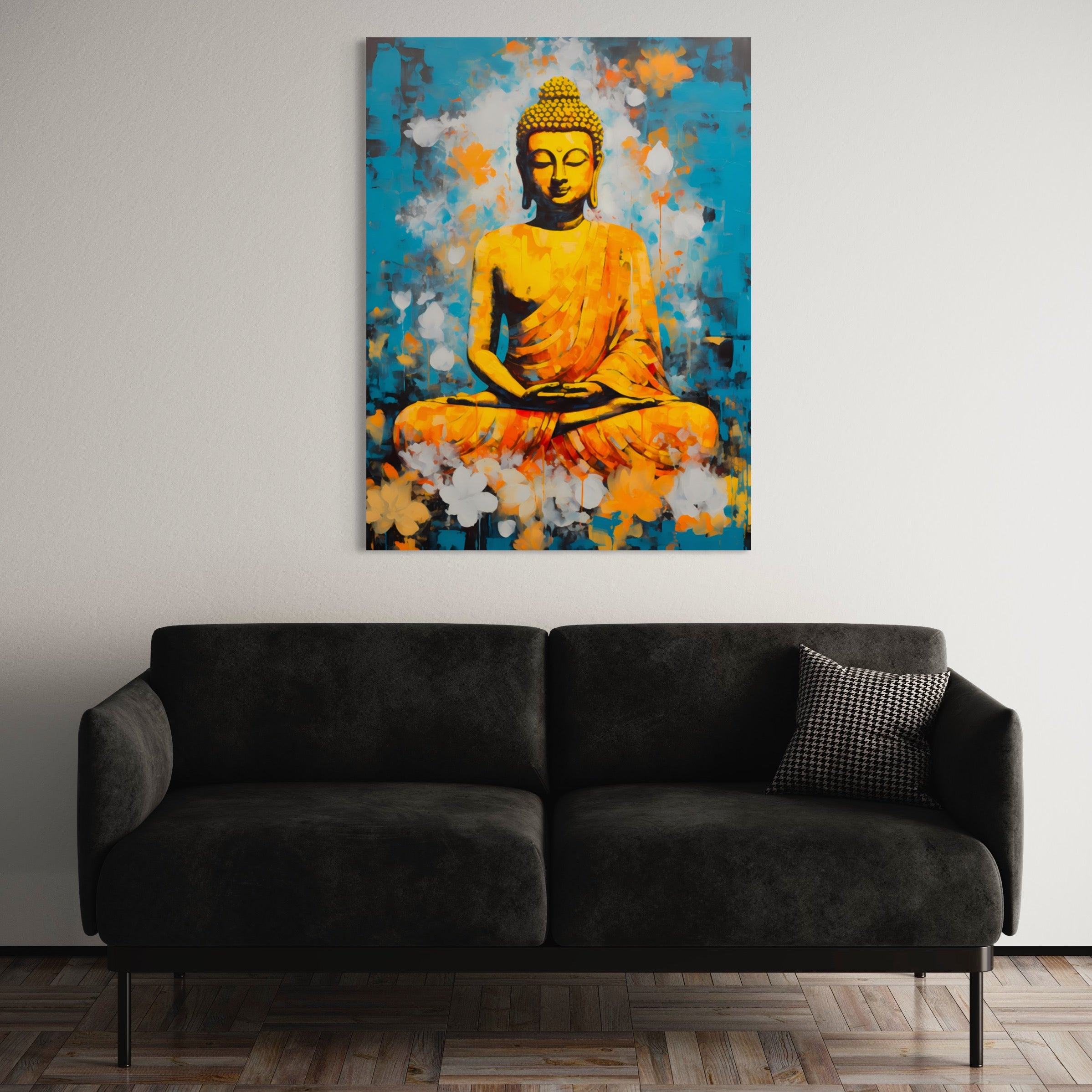 Set De 3 Tableaux Bouddha En Bois Sculpté | Décoration Murale Zen, Ethnique, Feng Shui | Pour Salon, Chambre, Bureau - 12