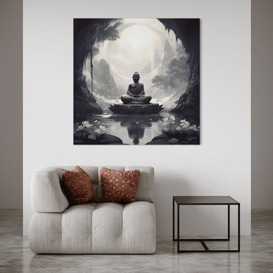 Zen painting Buddha Meditation - Peaceful and Inspiring Wall Decoration