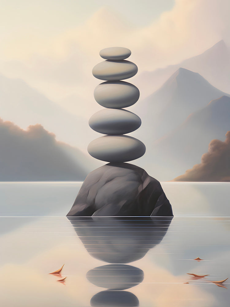 Tableau Zen Equilibre - Soothing Meditation Wall Art