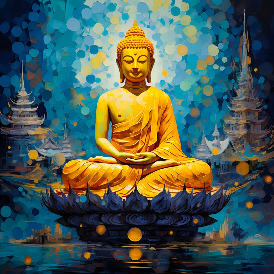 Tableau Zen Meditation de Bouddha - Contemporary and Harmonious Design