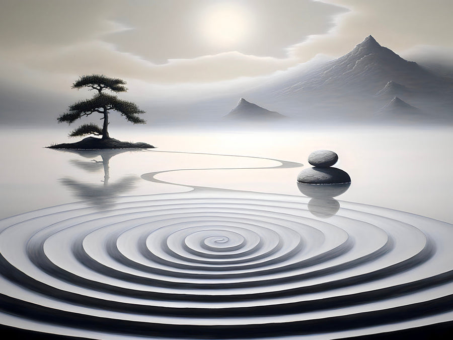 Tableau Zen Paysage Serein - Wall decoration for a Zen atmosphere