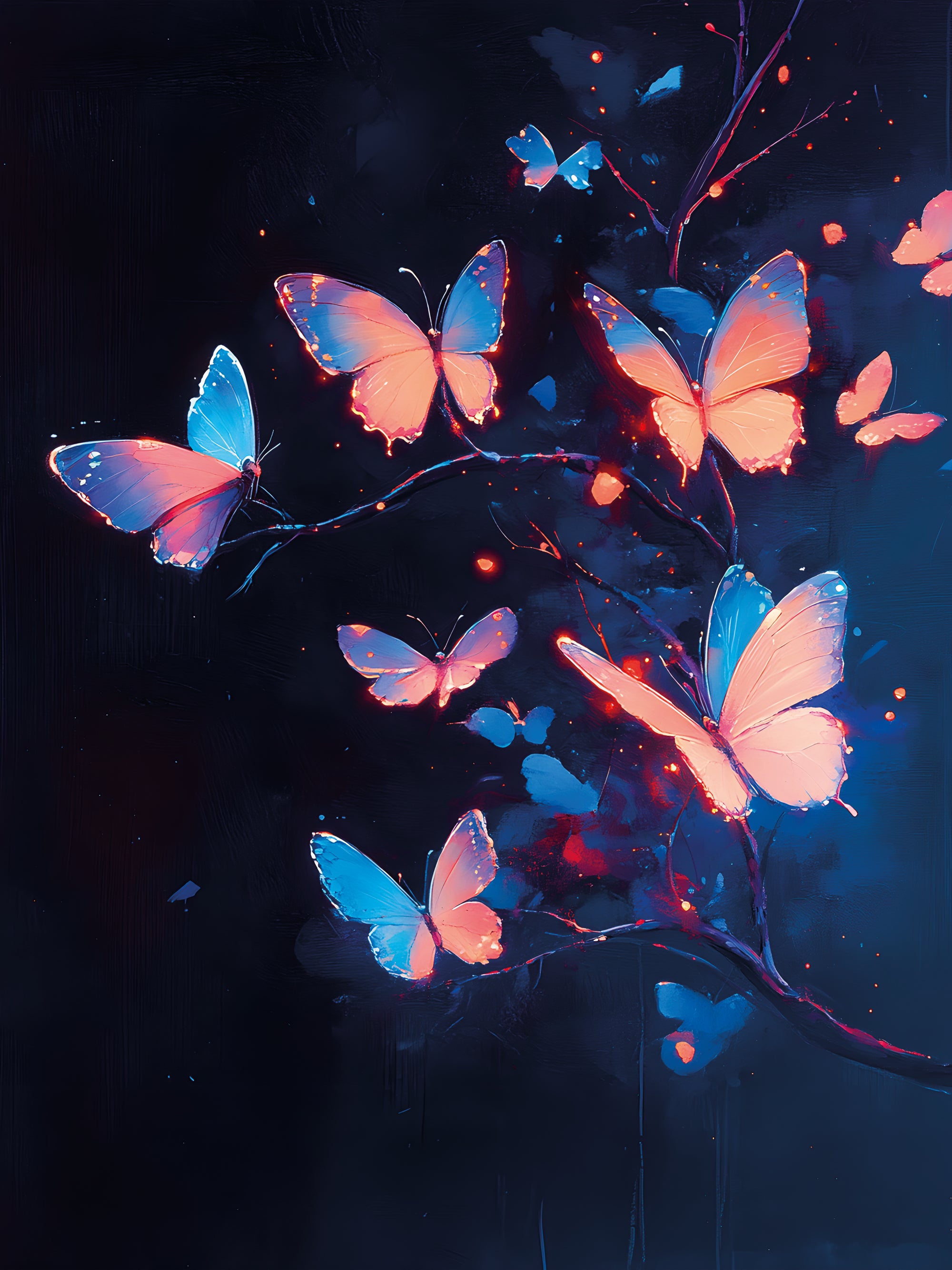Tableau Papillons Nocturnes - Cadre Déco Moderne - Fabulartz.fr 