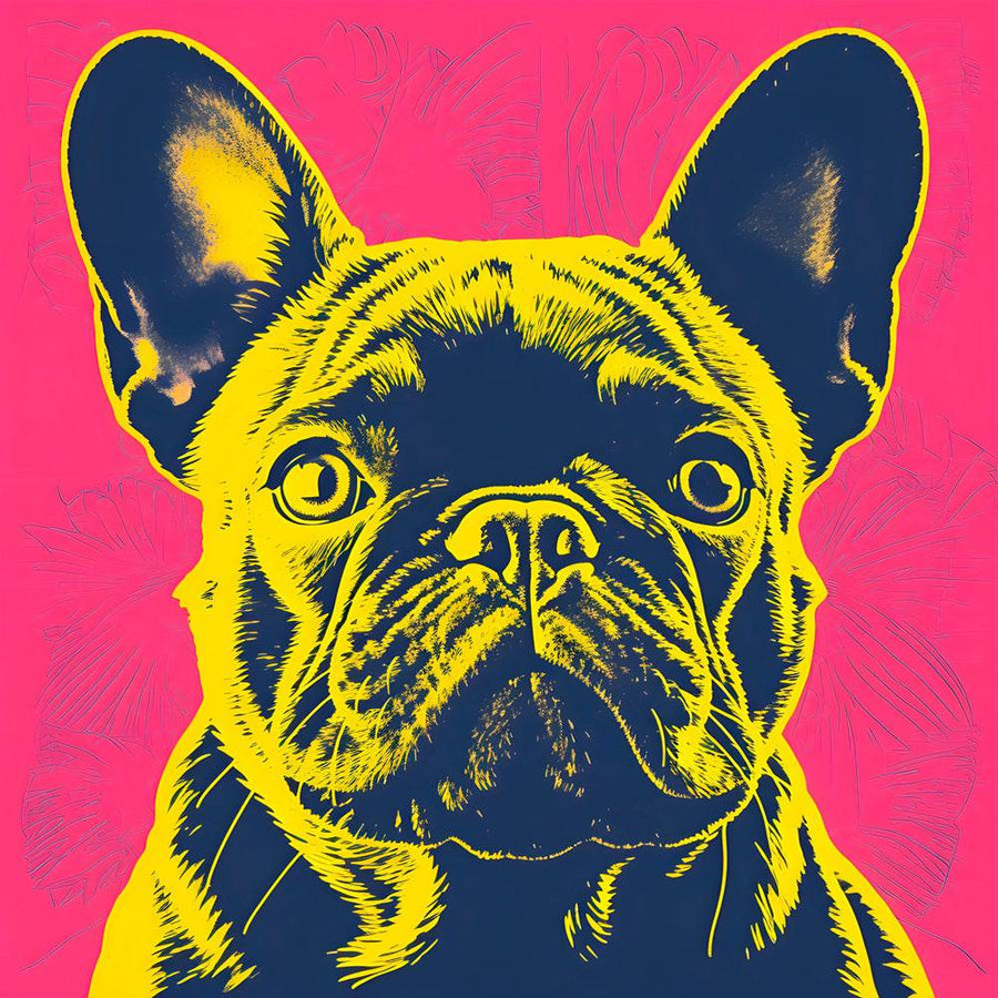 Pop Art Bulldog - Energetic Wall Decoration | Modern Art