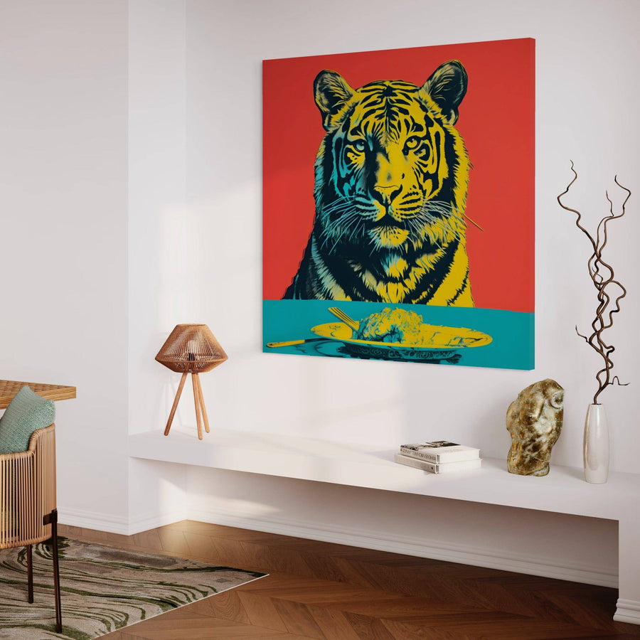 Pop Art Tiger - Decorazione murale di design