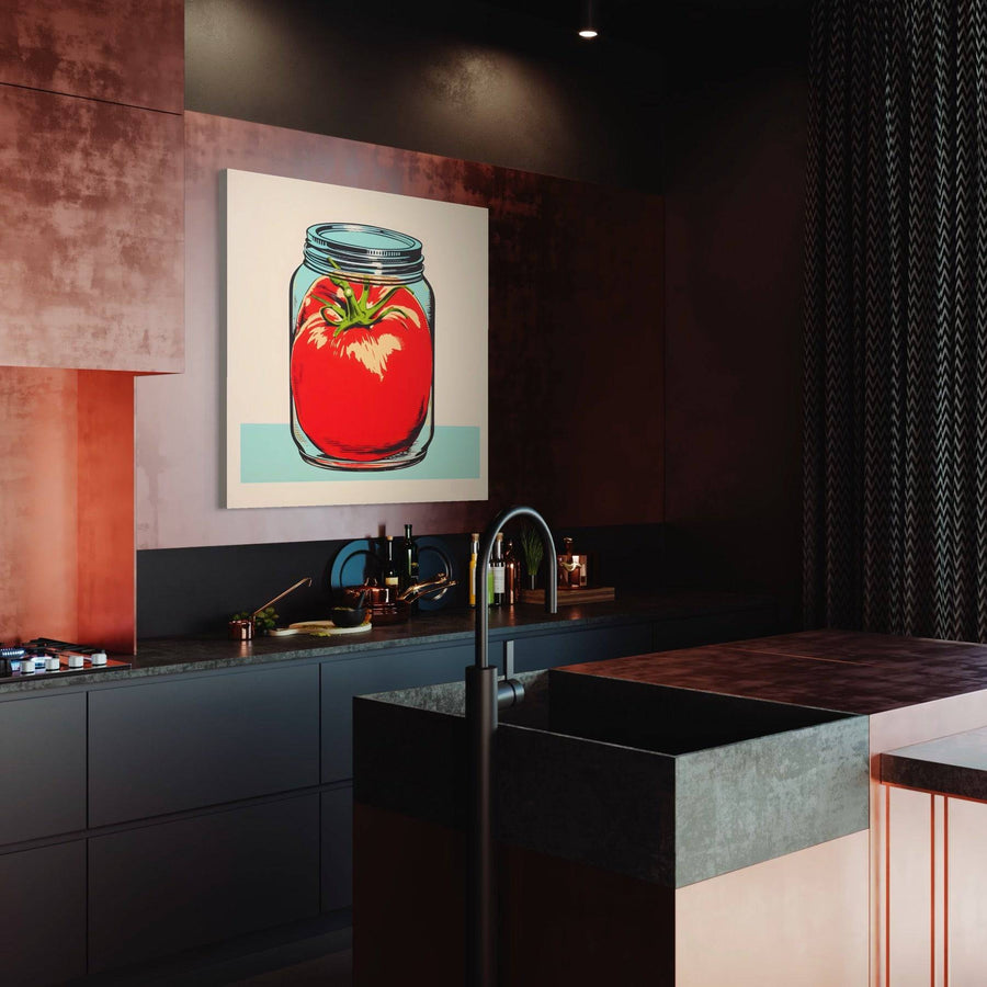 Pop Art Tomato painting - Décoration Murale Cuisine Design