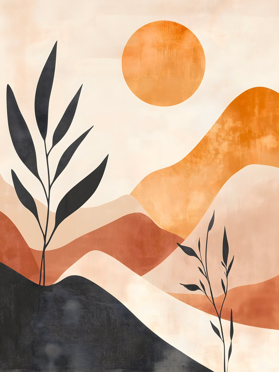 Modern abstract painting - Geometric Cosmos
