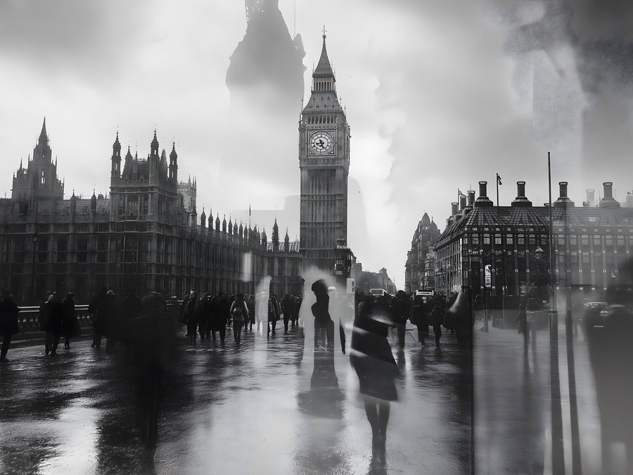 Pittura Londra Riflessi Westminster - Cornice da parete di design