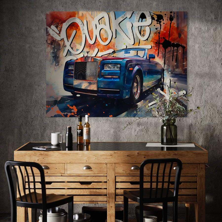 Tableau Pop Art Voiture Rolls-Royce - Décoration Murale Design