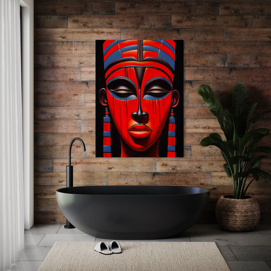 Tableau Africain Visage Stylisé – Art Moderne