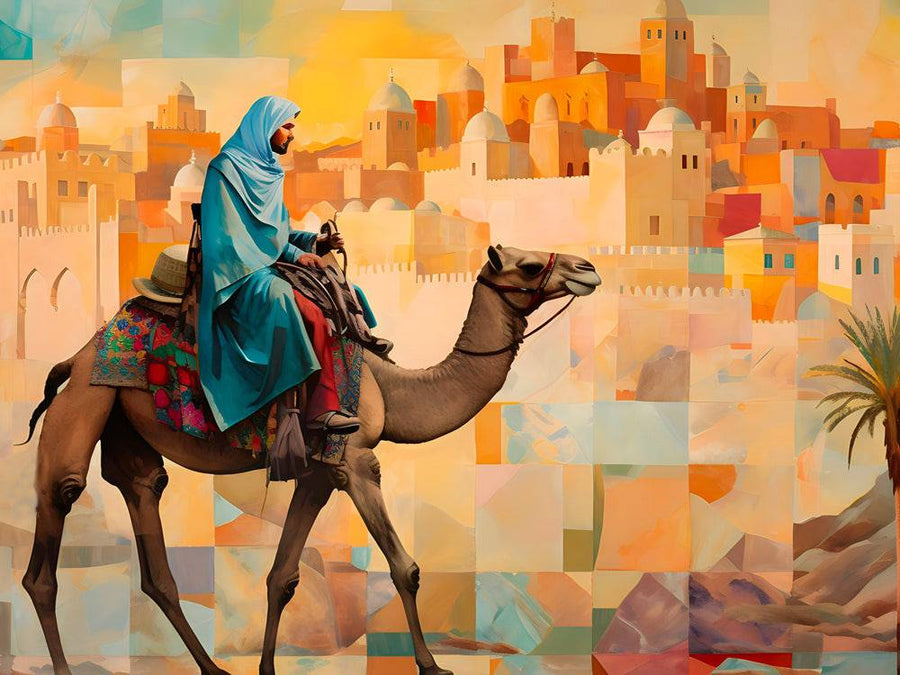 Tableau Oriental Voyage Au Cœur De L'Orient - Décoration Murale Culturelle