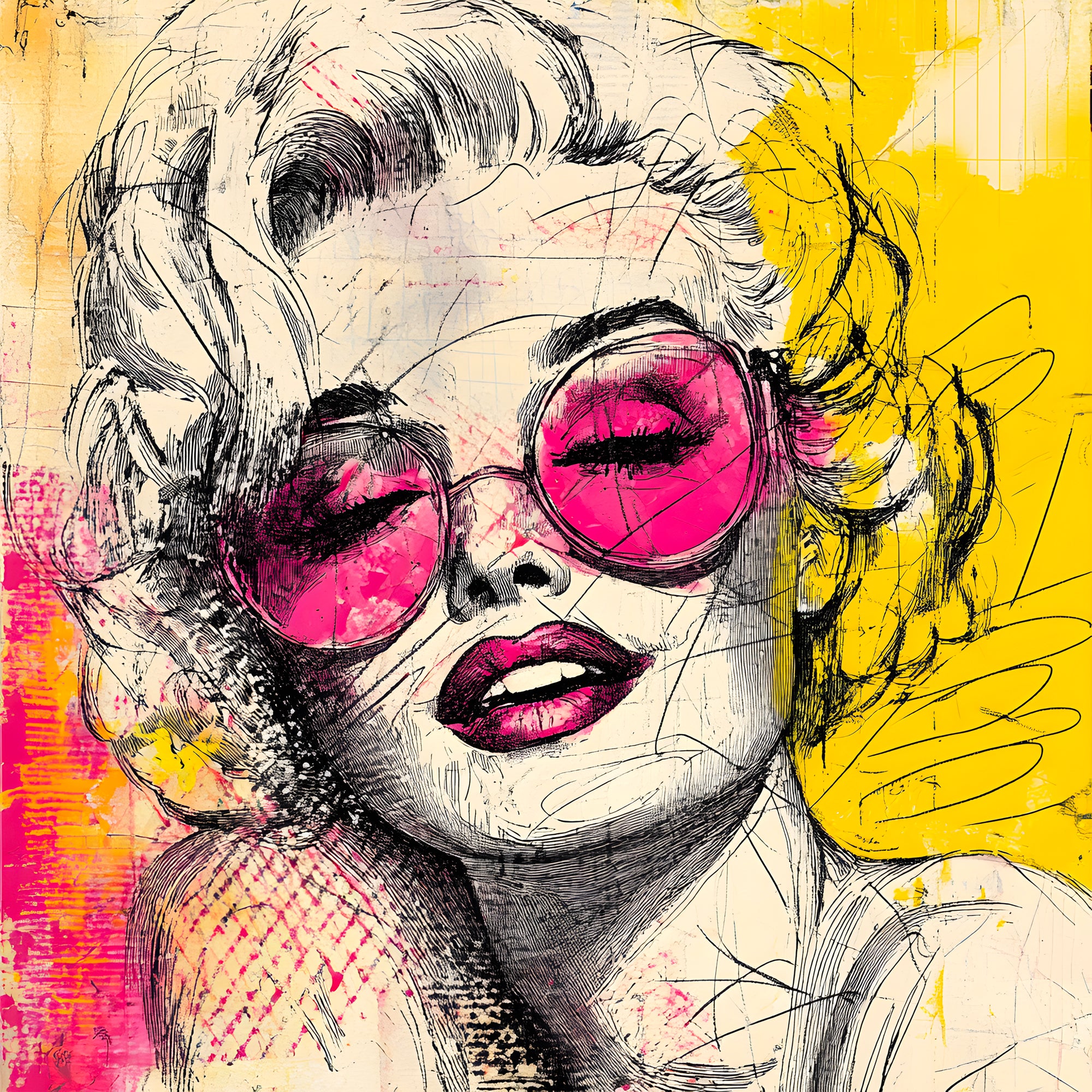 Tableau Marilyn Monroe - Vintage - Fabulartz.fr 