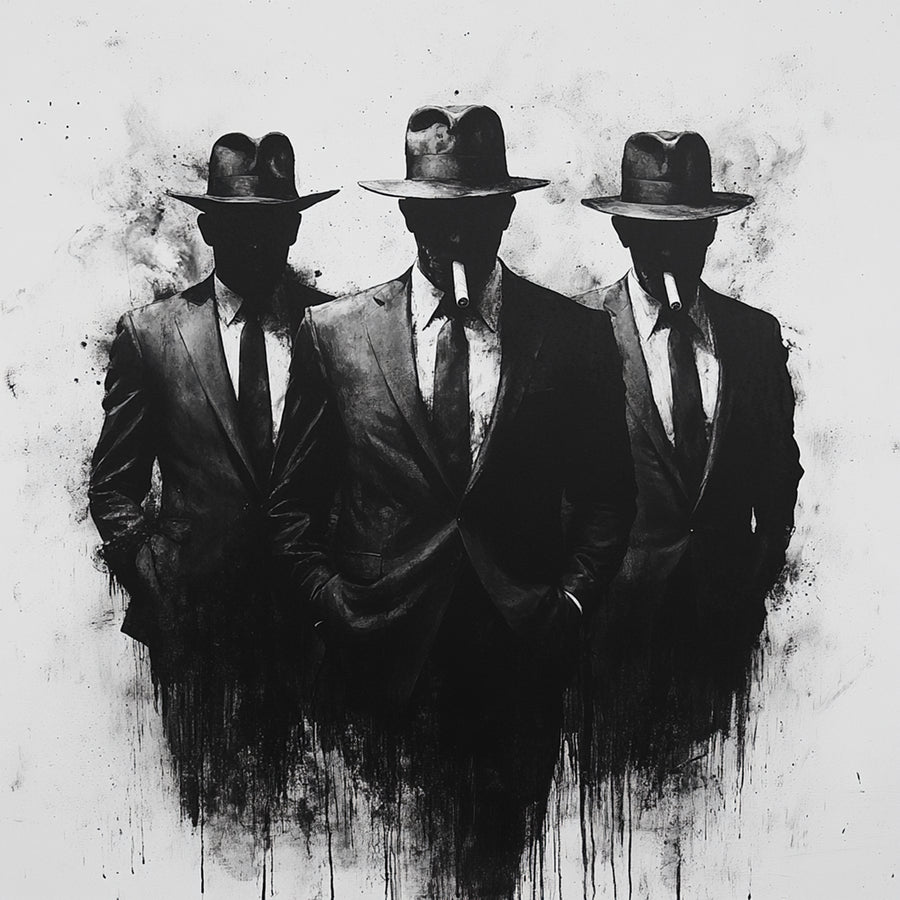 Painting Mafia - The Three Men - Modern Wall Decor